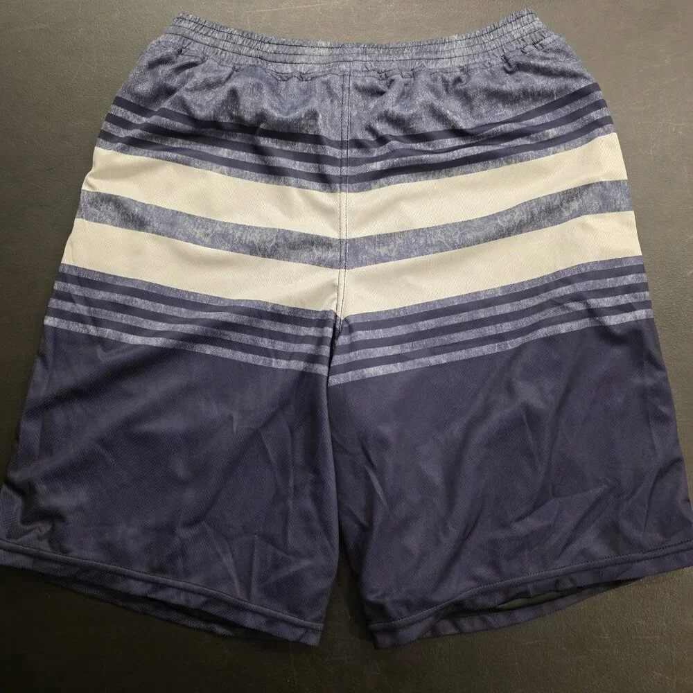 Hurley Activewear Shorts US Coast Guard Logo Shorts Blue White Striped Small NEW